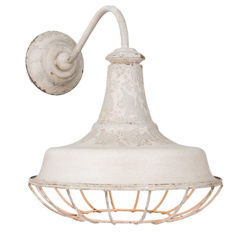 Nástěnná bílá vintage lampa - 35*46*39 cm