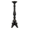 Černý antik dřevěný svícen Vien - Ø 21*60 cm