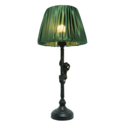 Stolní lampa s opičkou a zeleným stínidlem - Ø25*55 cm / E27