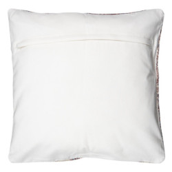 Růžový režný bavlněný povlak na polštář s ornamenty - 50*50 cm