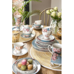Porcelánový Tea for one Peony Rosé - 16*10*14 cm / 400 ml / 250 ml