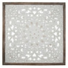 Dřevěná antik nástěnná dekorace ornament květina Klié - 95*4*95 cm