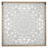 Dřevěná antik nástěnná dekorace ornament květina Klié - 95*4*95 cm
