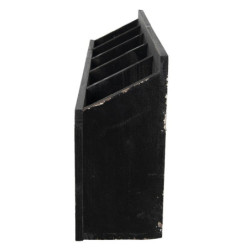 Černá antik nástěnná police na víno Baesta - 60*13*28 cm