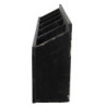 Černá antik nástěnná police na víno Baesta - 60*13*28 cm
