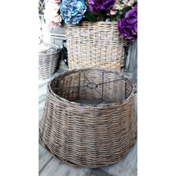 Ratanové veliké stínidlo závěsné - 56*29 cm / E27