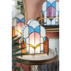 Stolní lampa Tiffany v neobvyklém tvaru Tafien - 30*4*25 cm