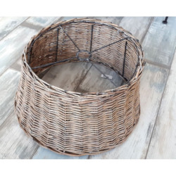 Ratanové veliké stínidlo závěsné - 56*29 cm / E27