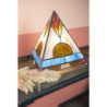 Stolní lampa Tiffany ve tvaru pyramidy - 26*26*30 cm
