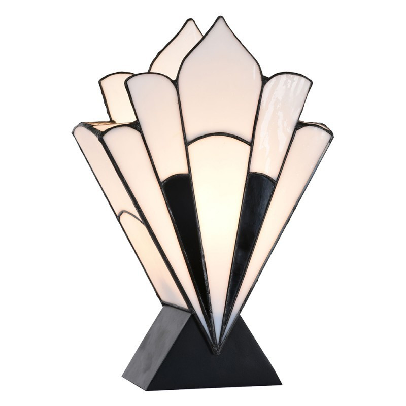 Stolní lampa Tiffany ve vějířovitém tvaru Barea - 36*3*21 cm