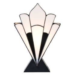 Stolní lampa Tiffany ve vějířovitém tvaru Barea - 36*3*21 cm