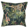 Černo-zelený povlak na polštář Jungle - 45*45 cm