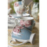 Porcelánový hrnek se zlatou linkou Peony Rosé - 11*8*10 cm / 300 ml