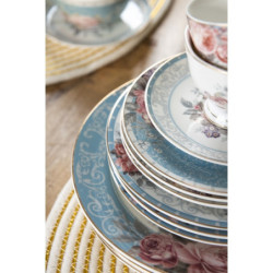 Porcelánový dezertní talířek  Peony Rosé - Ø 18*2 cm