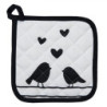 Dětská chňapka - podložka s ptáčky Love Birds - 16*16 cm