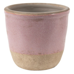 Růžovo-béžový keramický obal na květináč Pinae XS - Ø 11*10 cm