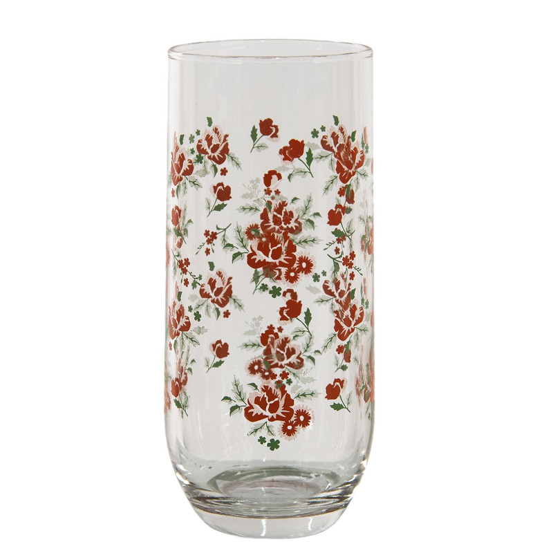 Sklenička s květy Little Rose Collection - Ø 6*14 cm / 280 ml
