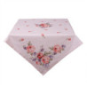 Růžový bavlněný ubrus na stůl s růžemi Dotty Rose - 100*100 cm