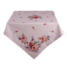 Růžový bavlněný ubrus na stůl s růžemi Dotty Rose - 130*180 cm