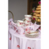 Růžová bavlněná zástěra s růžemi Dotty Rose - 70*85 cm