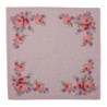 6ks bavlněné růžové ubrousky s růžemi Dotty Rose - 40*40 cm