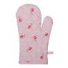 Růžová bavlněná chňapka - rukavice s růžemi Dotty Rose  - 18*30 cm