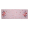 Růžový bavlněný běhoun na stůl s růžemi Dotty Rose - 50*140 cm