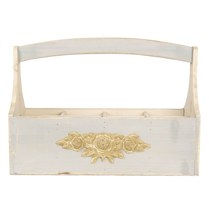 Dřevěný podnos s boxy - 45*21*34 cm
