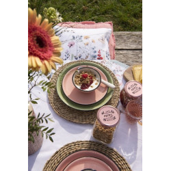 Sada 6ks bavlněných prostírání Flowerbomb - 48*33 cm