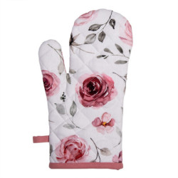 Bavlněná chňapka-rukavice s růžemi Rustic Rose - 18*30 cm