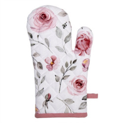 Bavlněná chňapka-rukavice s růžemi Rustic Rose - 18*30 cm