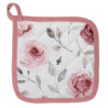 Bavlněná chňapka-podložka s růžemi Rustic Rose  - 20*20 cm