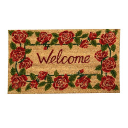 Rohožka Welcome s růžemi - 45*75cm