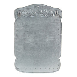 Černá retro schránka s bílými květy Country Post - 26*10*35 cm