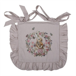 Bavlněný povlak na podsedák s králíčkem Happy Bunny - 40*40 cm