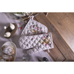 Bavlněná chňapka - podložka s králíčkem Happy Bunny - 20*20 cm