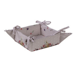 Bavlněný košík na pečivo s králíčkem Happy Bunny - 35*35*8 cm