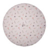 Béžová bavlněná kulatá utěrka Happy Bunny - Ø 80 cm