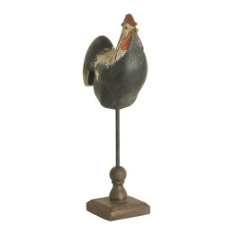 Dekorace kohout na podstavci - 16 * 8 * 34 cm