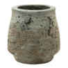 Béžovo-hnědý cementový květináč Mosse - Ø 14*14 cm