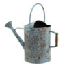 Modro-šedá dekorativní plechová konev Country Courier - 50*21*44 cm