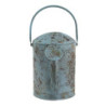 Modro-šedá dekorativní plechová konev Country Courier - 50*21*44 cm