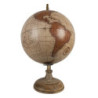 Béžovo-hnědý dekorativní glóbus na dřevěném podstavci Globe - 22*22*37 cm