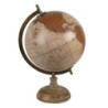 Béžovo-hnědý dekorativní glóbus na dřevěném podstavci Globe - 22*22*37 cm