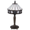 Stolní Tiffany lampa Black & White - Ø 20*36 cm