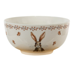 Porcelánová miska Rustic Easter Bunny - Ø 14*7 cm / 0.5 L