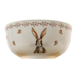 Porcelánová miska Rustic Easter Bunny - Ø 14*7 cm / 0.5 L