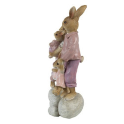Dekorace Králičí rodinka - 11*6*18 cm