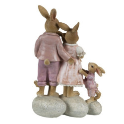 Dekorace Králičí rodinka - 11*6*18 cm