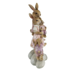 Dekorace Králičí rodinka - 11*6*18 cm